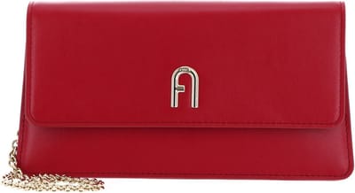 FURLA Leren Schoudertas Avondtas Diamante Mini Crossbody Rosso Veneziano Rood