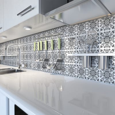 Zelfklevende muurtegelstickers voor keuken en badkamer - 30 Lizana azulejo tegelstickers - 30 stickers, 20x20cm