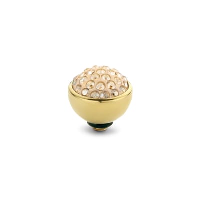 Melano Twisted Shiny Steentje Light Colorado Topaz | Goud