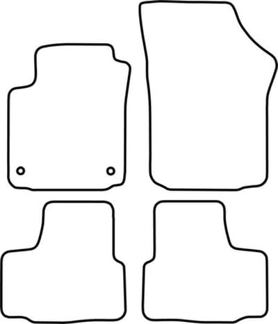 Automatten | Mattenset Skoda Citigo - 2012 ->