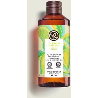 YVES ROCHER - Lemon & Basil Energizing Bath & Shower Gel 400ml