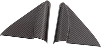 Luidspreker Afdekking - Interieur Trim - Auto Verfraaien - Koolstofvezel Look - One Size - Zwart