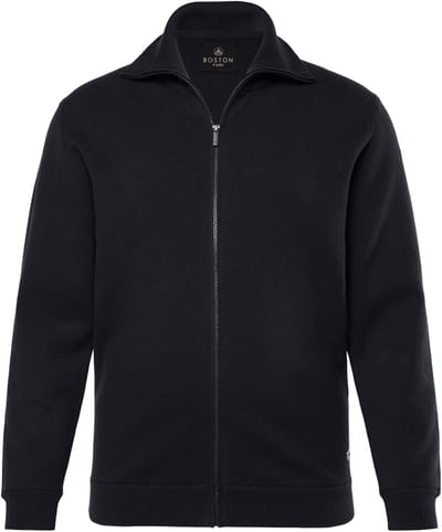 Boston Park - Heren - Vest lange mouw opstaande kraag - Grafiet - Maat 52+