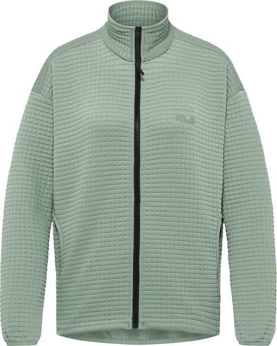 Jack Wolfskin Mogari Fleecejack Dames - Dames Lange rits fleece - Green Zinnia