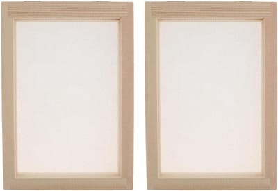 Papiermaak Scherm 2 Stuks - Houten Gereedschap voor DIY Papieren Creaties en Knutselen voor Kinderen