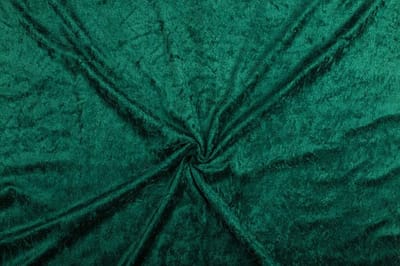Velours de panne stof - Donkergroen 28 - 1 meter