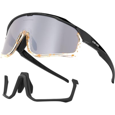 Kapvoe UV400 Fietszonnebril voor MTB Fiets Sport Buiten Hardlopen Fietsen Rijden Oogbescherming Lichtgewicht Duurzaam 1LENS