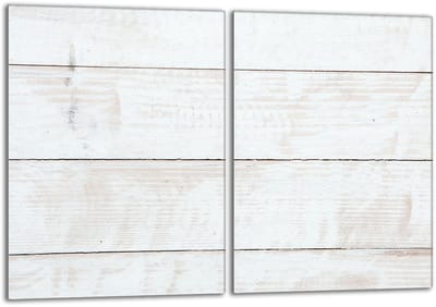 TMK ArtDeko Serie - Glazen Beschermplaat - 40x52 cm - Houtpatroon - Snijplank