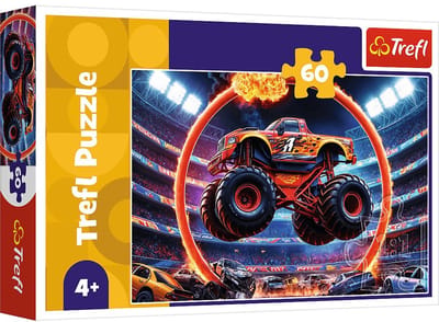 Trefl puzzel Monster truck - FSC Mix 70% - 60 stukjes.