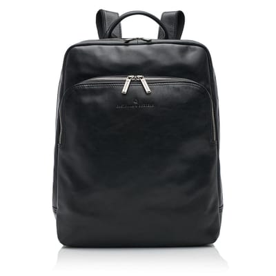 Castelijn en Beerens Laptoprugzak / Werktas / Rugtas - 15.6 inch - Leer - Firenze - Zwart