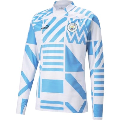Puma Heren Prematch 22/23 Manchester City FC-shirt (Wit/blauw)