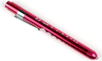 SPECIAL LED ooglamp penlight Roodkleurig, inclusief batterijen