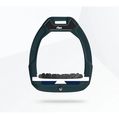 Veiligheidssporen Paardrijden Ingelijnd Ultra Grip Groen/Wit/Marine Flex-On Safe-On