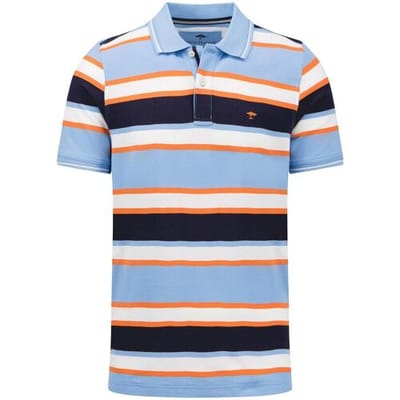 Fynch-Hatton Polo Multi Stripe Fantasy Navy-Multi / male