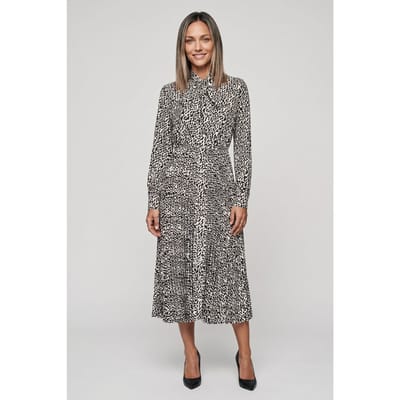 Karl Lagerfeld Pleated Shirt Dress Blk-pristine Mini Geo Taglia: 38 | Abiti in T-Shirt Outlet | Donna