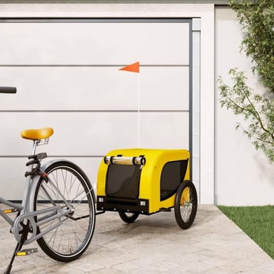 Fietskar voor Honden - Huisdieraanhanger Hondentransport - Comfortabel reizen - Robuust ijzeren frame - 133 x 69 x 735 cm