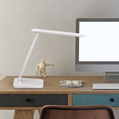 LED tafellamp MAULsally colour vario, 3 W, 325 lm, 3000-6500 K, dimbaar, geheugenfunctie, opvouwbaar, IP20, USB-C, batterijvoeding, wit