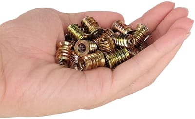 Dailygoods- Klinkmoeren 20-delig - Inschroefmoeren - Hex Aandrijfmoeren - Verzinkt Koolstofstaal - M6/M8/M10 - Duurzaam en Roestbestendig - Inzetmoeren