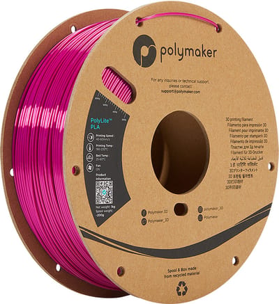 Polymaker PolyLite PLA Silk Magneta 1.75 mm 1KG