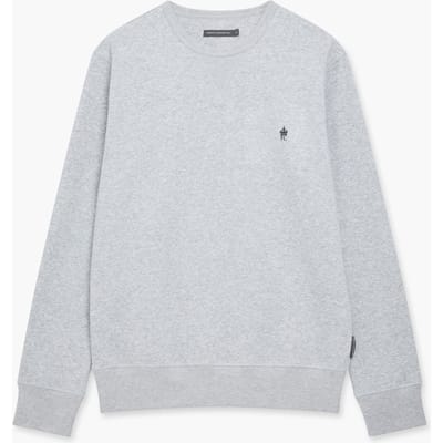 French Connection Fc Crew Lgt Grey Mel/marine Taglia: S | Maglioni a maglia Outlet | Uomo | Grigio