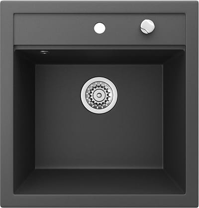 Bergström Tesa Spoelbak – 49 x 51 cm Zwart