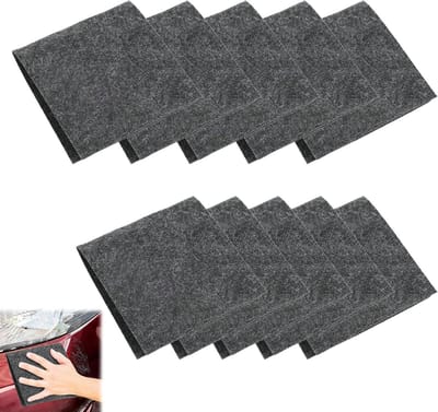 Krasverwijderaar Doeken - Magische Doek - Auto Herstellen - Nanotechnologie - 10 Stuks - Zwart