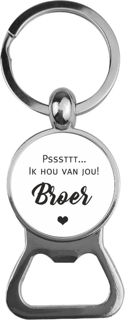 Bieropener Glas -  Ik Hou Van Jou Broer