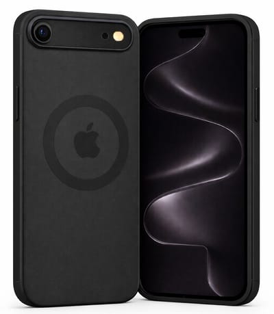 Hoesje geschikt voor iPhone 17 Air – Geschikt voor MagSafe – Transparant Zwart