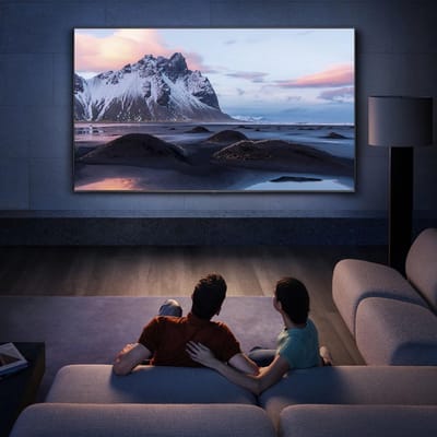 Projectiescherm Vast Frame - Projectiescherm 16:9 - Thuisbioscoop Presentaties - Omgevingslicht Afwijzend - 80 inch - Eenkleurig