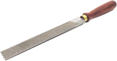 Houtvijl Dubbelzijdig - Metaalvijl Houtbewerking - Glad Maken Hout - Middelgrote Tanden - 33 cm Totale Lengte - Zilverkleurig