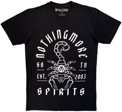Nothing More - Scorpion Heren Tshirt - S - Zwart