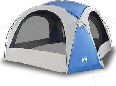 Feesttent Gazebo - Outdoor Shelter - Buiten Evenementen - Waterdicht Polyester - 4 x 8ft - Wit Grijs