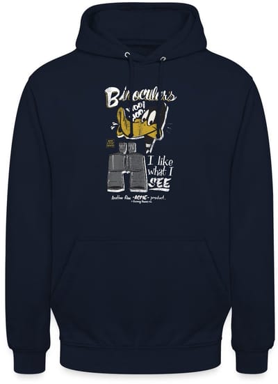 Looney Tunes Daffy Duck Binoculars Hoodie Unisex