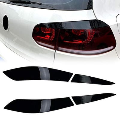 Auto Achter Koplamp Wenkbrauw Oogleden Trim Cover - Vervangende Lamp Sticker voor Golf 6 MK6 (2009-2012)