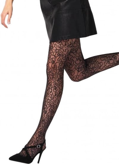 Pretty Polly Panty - Fashion - Squiggle - One Size - 36/42 - Zwart