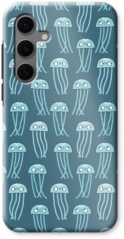 Case Company® - Hoesje geschikt voor Samsung Galaxy S24 FE hoesje - Kwallie - Tough Case - Maximale Bescherming alle Kanten en Schermrand