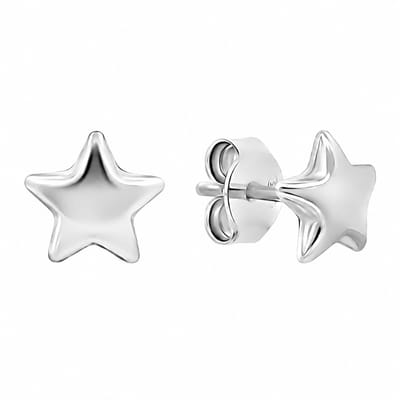 Juwelier Zwartevalk - Zilveren (gerhodineerd) sterretjes oorbellen - 22.272