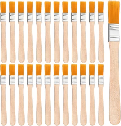 Set van 22 Platte Penseelkwasten voor Schilderen met Houten Handvat - Ideaal voor Kunst en DIY Projecten