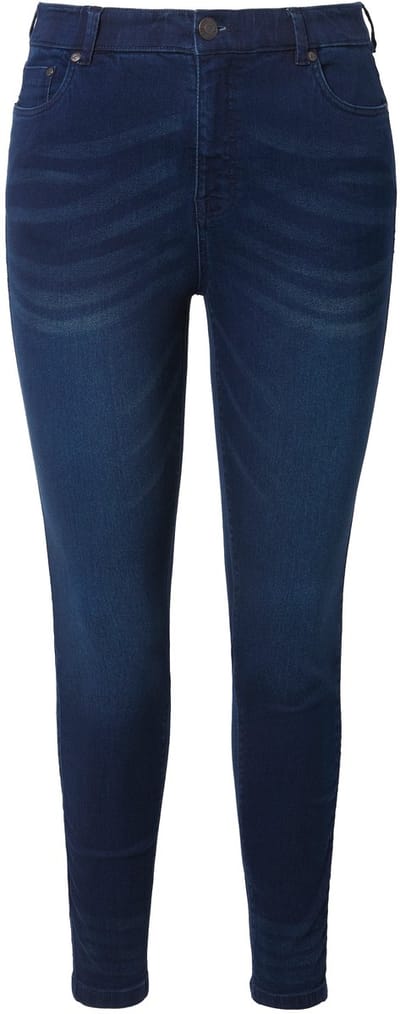 Studio Untold - Dames - skinny jeans 5-pocket smal model - Donkerblauw denim - Maat 42