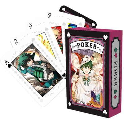 Anime Poker Speelgoed My Hero Academia Spelkaarten Bakugou Katsuki Todoroki So Cosplay Hardcover Verzameling Cadeau