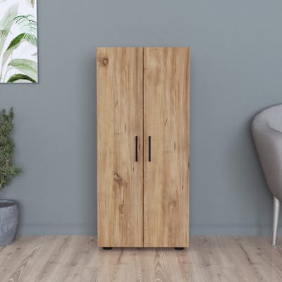 2-deurs kast Åsnes met planken 108x49x32 cm eikenkleurig