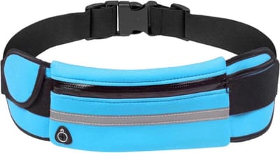 Scoby - Hardloop tasje - Heuptasje - Heupband met opbergzakje - Running Belt - Sleuteltasje - Blauw