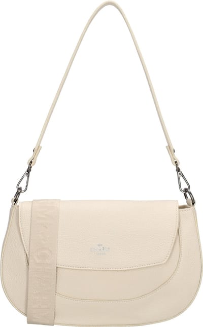 Charm London Montmartre Schoudertas Dames - Crossbodytas met verstelbare en afneembare schouderband - Tas van Imitatieleder - Crème