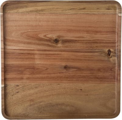 Cosy & Trendy Dienblad - opstaande rand - hout - 26x26 cm - vierkant - serveerbladen