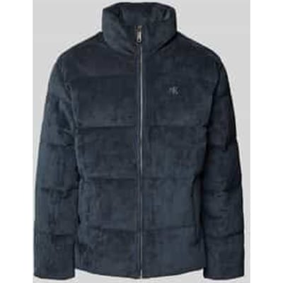 Buffer jacket van corduroy met opstaande kraag en labelstitching