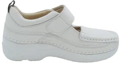 Wolky Bandschoenen Roll Combi creme wit leer