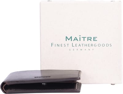 Maître Birkheim Gerno Portemonnee RFID-bescherming Leer 10 cm - Jongens - Horizontaal - darkbrown