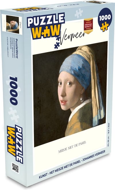 Puzzel Kunst - Het meisje met de parel - Johannes Vermeer - Legpuzzel - Puzzel 1000 stukjes volwassenen