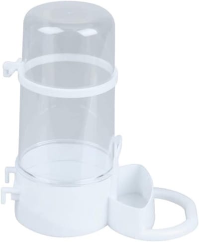 Voerdispenser Knaagdieren - Voerbakje Eekhoorn - Automatisch Voeren - Zelfdosering - 15.5 cm - Wit
