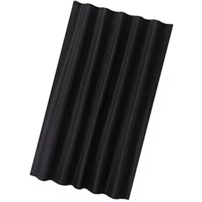 Rideau de douche Noir Pur Épaissi Imperméable en Tissu Polyester Rideau de Douche pour Salle de Bain 200x200cm